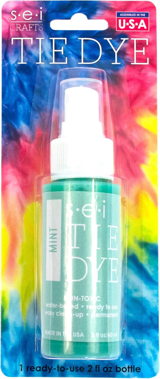 S.E.I. Mint Tie Dye Spray Bottle: 2oz. Non Toxic Fabric Dye Spray, DIY - Image 4