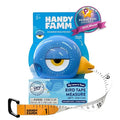 Handy Famm 8Ft Animal Shaped Kids Tape Measurer, Fun Level and Protractor Angle Finder, Educational Children's Tools, Small Measuring Tapes for Learning Early Math Skills, Ages 3 and up, Blue Bird