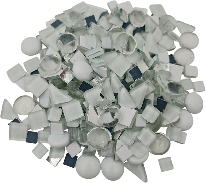 1.1LB Mixed Color Irregular Crystal Mosaic Tiles, Tiny Mini Mosaic Tile DIY - Image 9