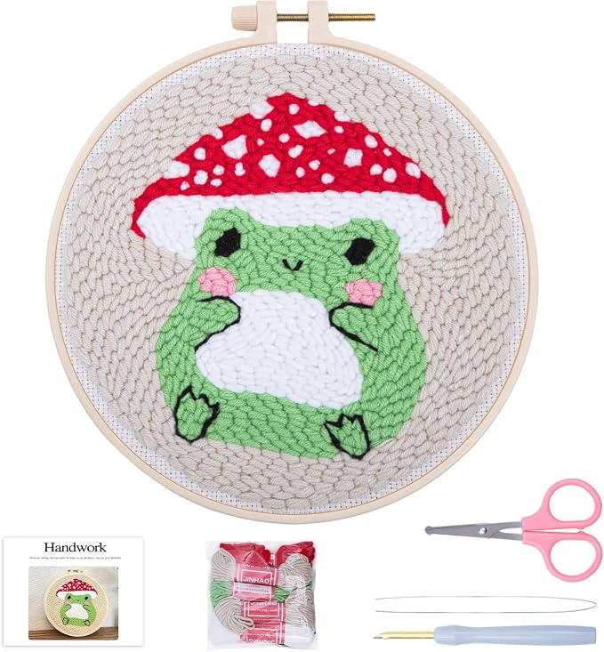 Louise Maelys Beginners Punch Needle kit, Embroidery Starter Kits by LouiseMaelys