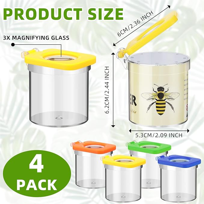 Halloscume 4 Pack Insect Bug Viewer - Image 2