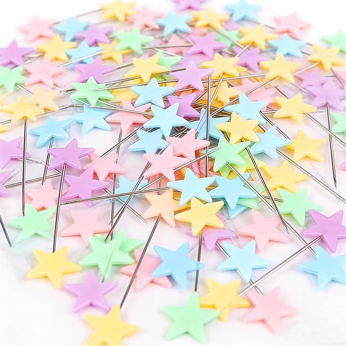 Elisel 200 pcs Multicolor Straight Pins Straight Quilting Pins Craft - Image 3