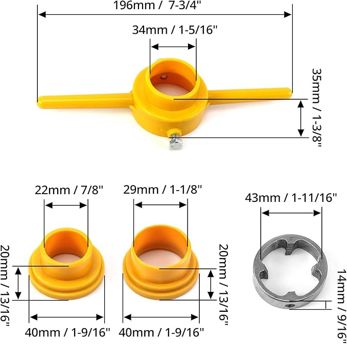 QWORK NPT Die Set, 6Pcs PVC Thread Maker Tool,Pipe Round Die Set, Pipe Threader Plumbing Tool, Three Maker Size: 1/2", 3/4", 1"