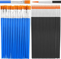 70Pcs Paint Brushes Small, Flat and Round Tip Paint Brushes by anezus