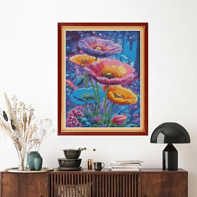 MYBISYMQQ Dreamy Starry Sky Floral Cross Stitch Kits - Image 6