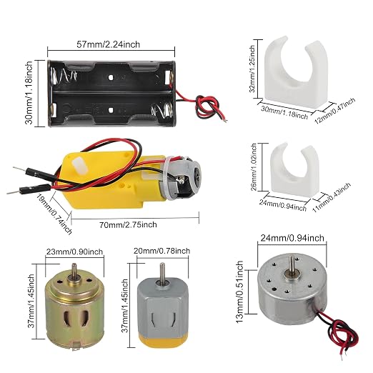 DC Motors Kit DIY Science Projects DC Motor Kit 3V-12V 25000RPM Mini Electric - Image 6