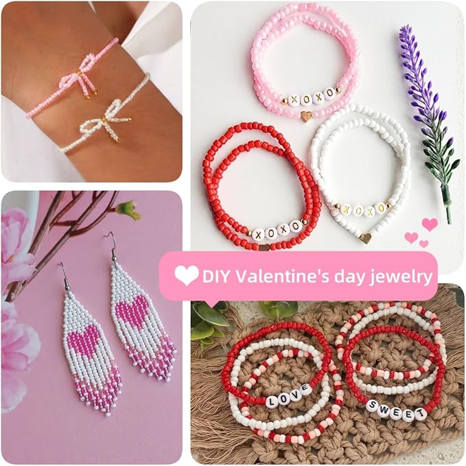 2mm Tiny Glass Seed Beads for Bracelets, 96 Colors 60000pcs Small Glass Beads - Image 4