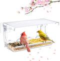 SUNALLY Window Bird Feeder for Outdoors, Outside Wild Bird Watching for by SUNALLY