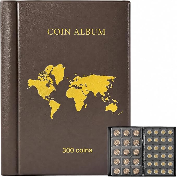 Coin Collection Book Album by Ankhohstoragehardcase