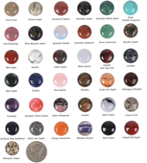 Wholesale Lot Multi-color Gemstone Round Oval Cab Cabochon - Image 2
