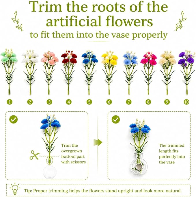 Mini Vase Magnets for Fridge, Real Flowers Pot Magnet, Funny Aesthetic Plant - Image 6