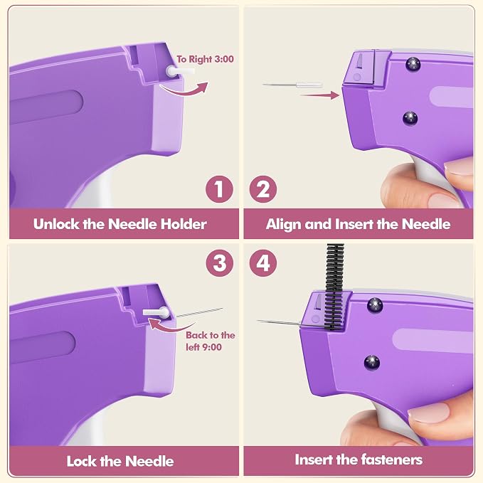 Stitch Gun for Clothes, Portable Handheld Tagging Gun for Clothing, Stitch - Image 5