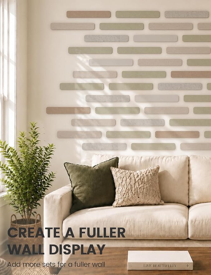 Fluxynara Cork Board Alternative Felt Strip Board 5-Pack 13"x2", Office Pin - Image 7