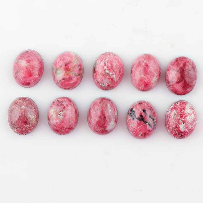 10pcs, Natural Gemstone Cabochon, Wholesale Assorted Flatback Crystals - Image 3