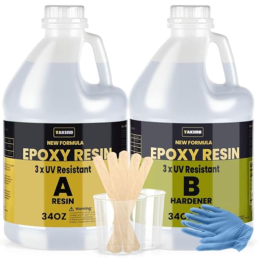 TAKIMO 68oz 3× UV Resistant Epoxy Resin Kit by TAKIMO
