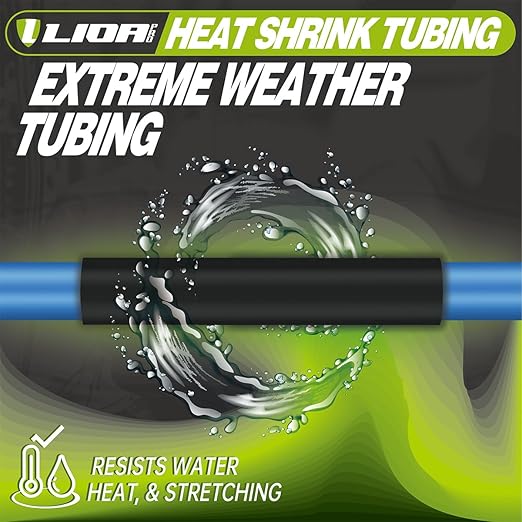 3:1 Dual Wall Adhesive Heat Shrink Tubing UL Listed & ROHS – Waterproof Electrical Insulation for Automotive, Marine Grade Wiring – Heavy Duty, High Temperature Resistant 1/4 in Red