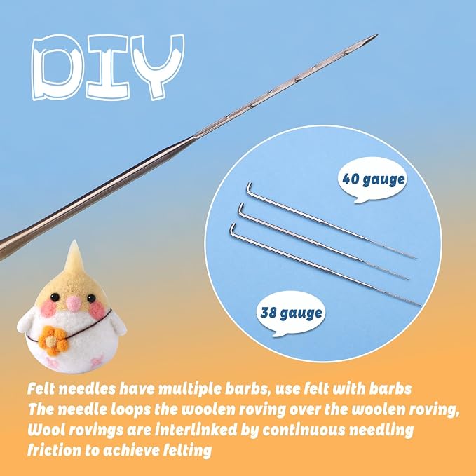 SOCNITC Needle Felting Kit for Beginners, Animal Doll Making Supplies - Image 4