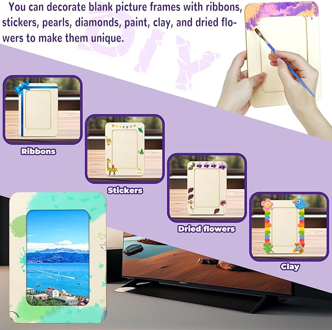 VOKOY 20 Pack Wooden Picture Frames - Image 5