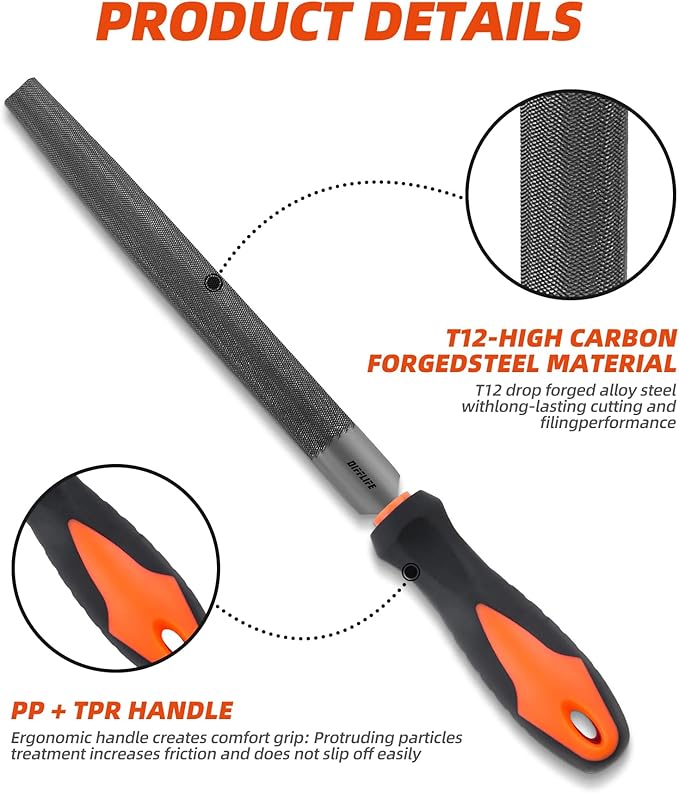 Needle File (8'' Round Half)