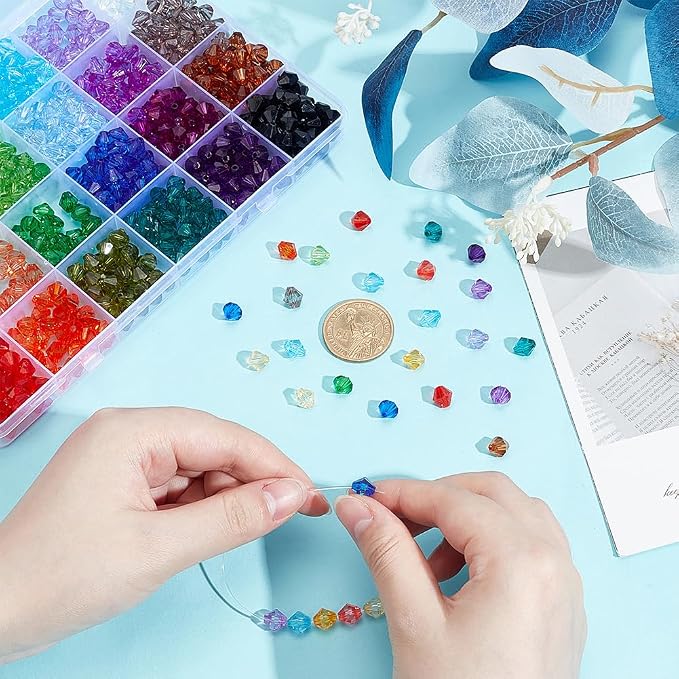 PH PandaHall 1200pcs 8mm Crystal Beads - Image 3