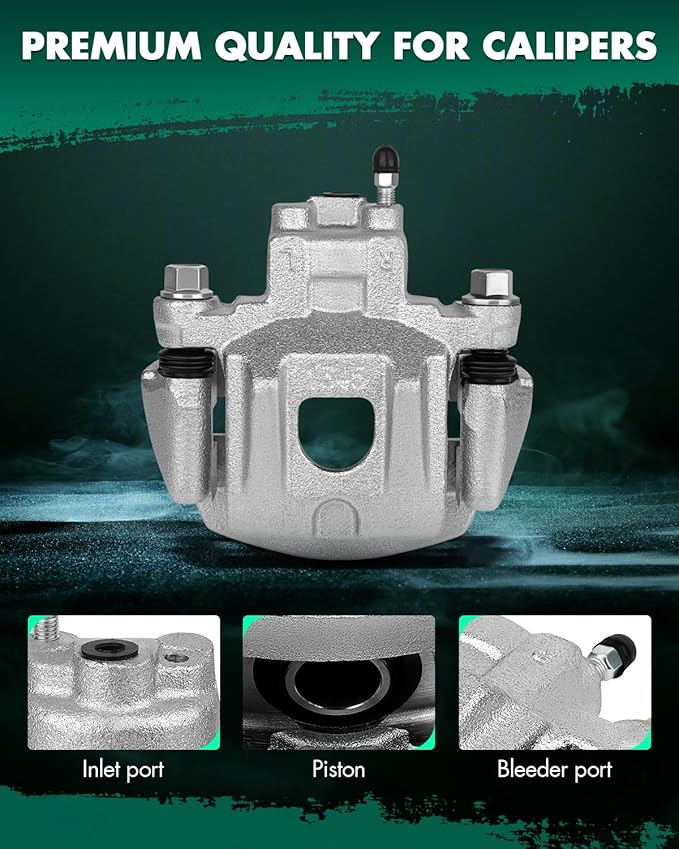 SCITOO 19B2905 19B2904 Disc Brake Calipers Assembly with Bracket Fit For Toyota For Highlander 2004 2005 2006 2007
