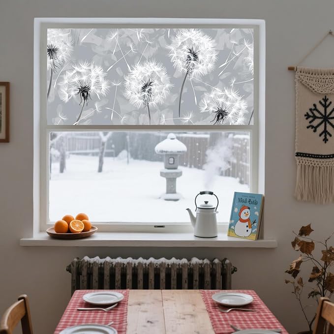 IVN Privacy Window Film Stained Glass Style 39.3x17.7 Inch Static Cling - Image 8