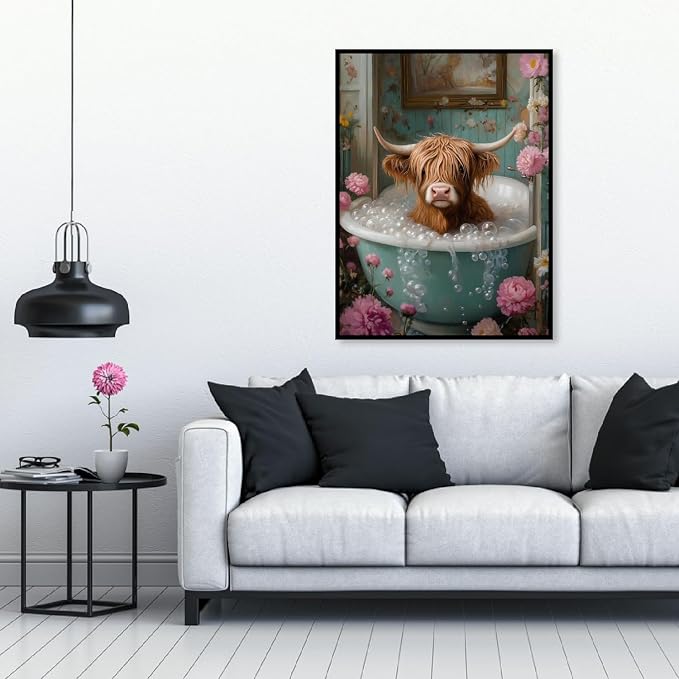 Highland Cow Stamped Cross Stitch Kits - Image 3
