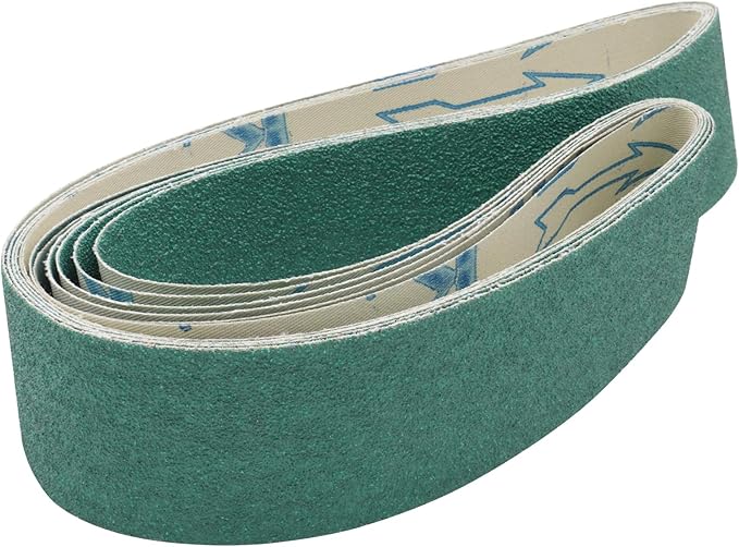 2 x 36 Inch Ceramic Sanding Belts, 2x36 Metal Grinding Sanding Belt 60/80/120/180/240/400 Grit, Sander Belt for Knife Making, Rust Removal, 6 Pack