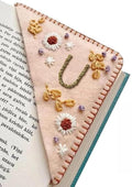 MOTEERLLU Personalized Hand Embroidered Corner Bookmark by MOTEERLLU