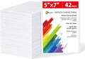 Simetufy 42 Pack 5x7 Inch Small Canvas Boards by Simetufy