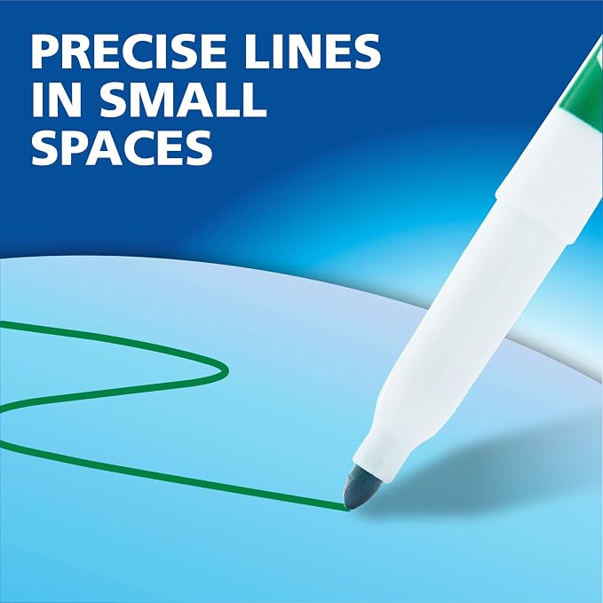 EXPO Low Odor Dry Erase Markers, Fine Tip, Study Supplies - Image 7