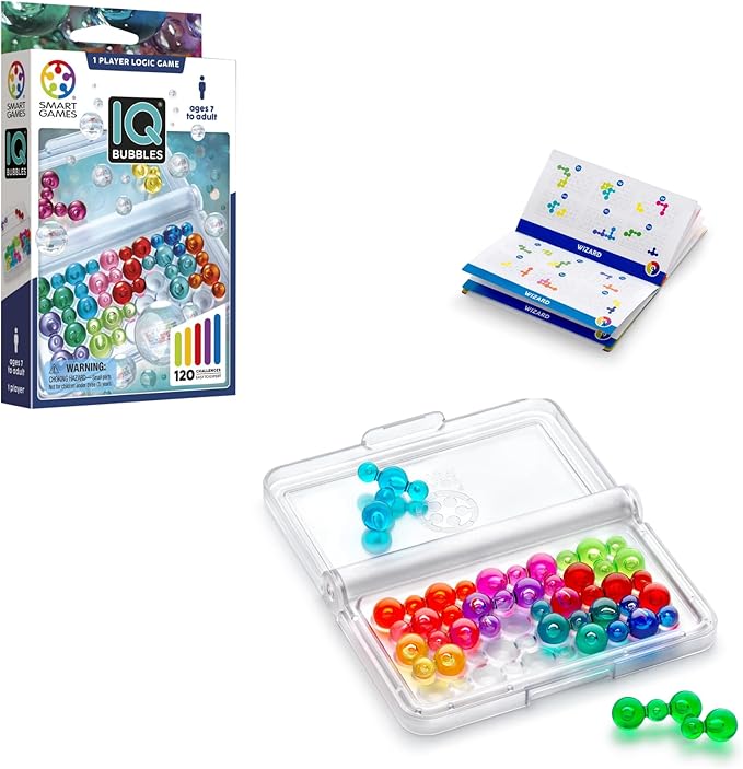 SmartGames IQ Bubbles | Boost Logic and Problem Solving Skills | 120 Challenges by SmartGames