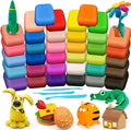 Air Dry Clay, 36 Colors Modeling Magic Clay by ESSENSON