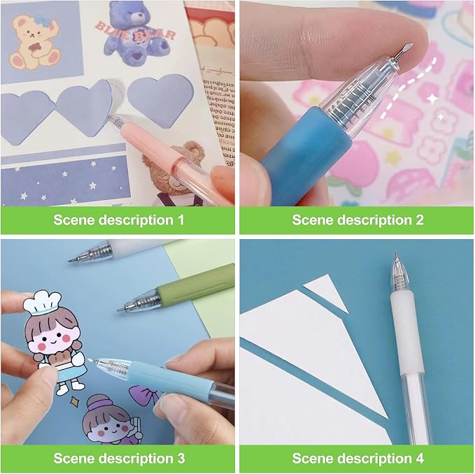 6 Pcs Craft Cutting Tool Set Precision Hobby Knife Pen - Image 6