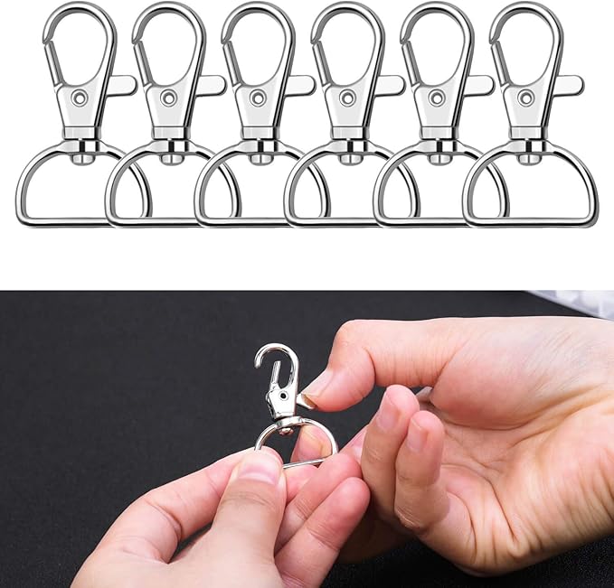Key Chain Clip Hook, Anezus D Ring Clip Keychain Lanyard Swivel Snap Hooks Clip - Image 4