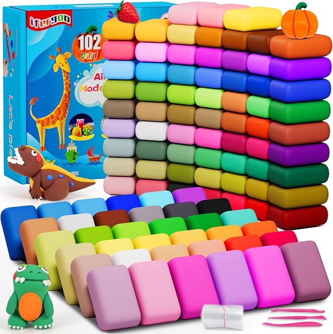 ifergoo Air Dry Clay for Kids by iFergoo
