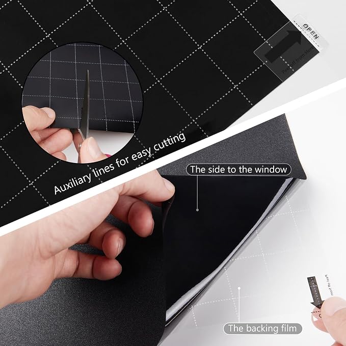 Kromapolis Blackout Window Privacy Film Total Light Blocking Room Darkening - Image 7
