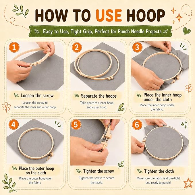 Punch Needle Kit for Beginners – Calf Punch Stitching Kit for Adults, DIY - Image 9