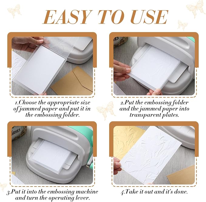 Geiserailie 1 Pcs Embossing Folders 2d/3D Embossing Machine Template Paper Card - Image 3