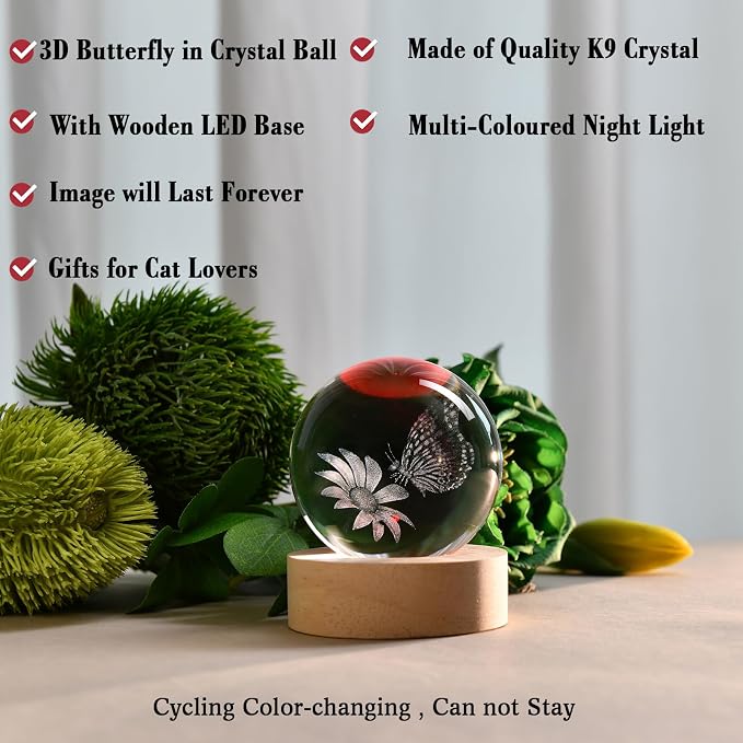 IFOLAINA Butterfly Crystal Ball Gifts Ideas - Image 3