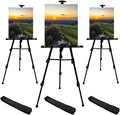 RRFTOK Black 3 Pack 21-66 Inch Art Easel Stand by RRFTOK