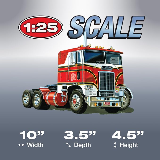 AMT White Freightliner 2-in-1 SC/DD Cabover Tractor 1:25 Scale Model Kit - Image 4