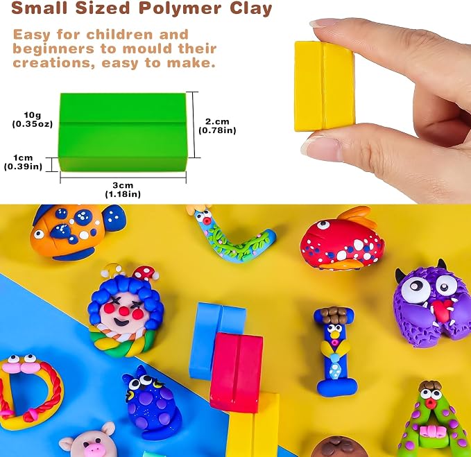 CiaraQ Polymer Clay Kit, Mini Modeling Clay Set | - Image 3