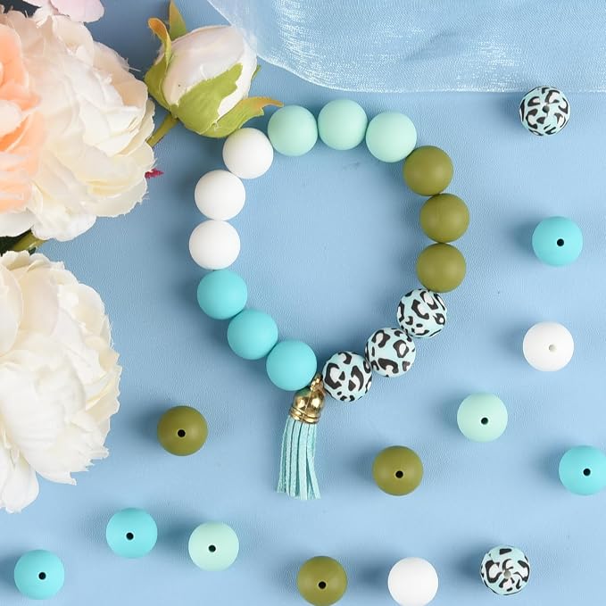 ASTARON 100 Pcs 15mm Silicone Beads - Image 4