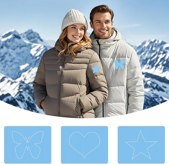45PCS Nylon Repair Patch Self-Adhesive Pre-Cut Fabric Patch Down Jacket Repair Patches for Puffer Jackets Tenacious Tape Polyester Waterproof Lightweight Tent Repair Patch for Clothes Bag(Light Blue)