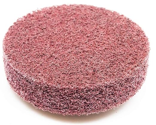 Benchmark Abrasives 2 Inch Sanding Discs Quick Change Aluminum Oxide Surface Preparation Wheels Polishing Wheel for Drill, Die Grinder Sanding Disc Paint Stripper & Removal - (10 Pack), Maroon - Fine