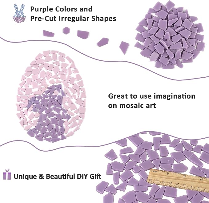 Youway Style Purple Glass Mosaic Tiles - Image 6