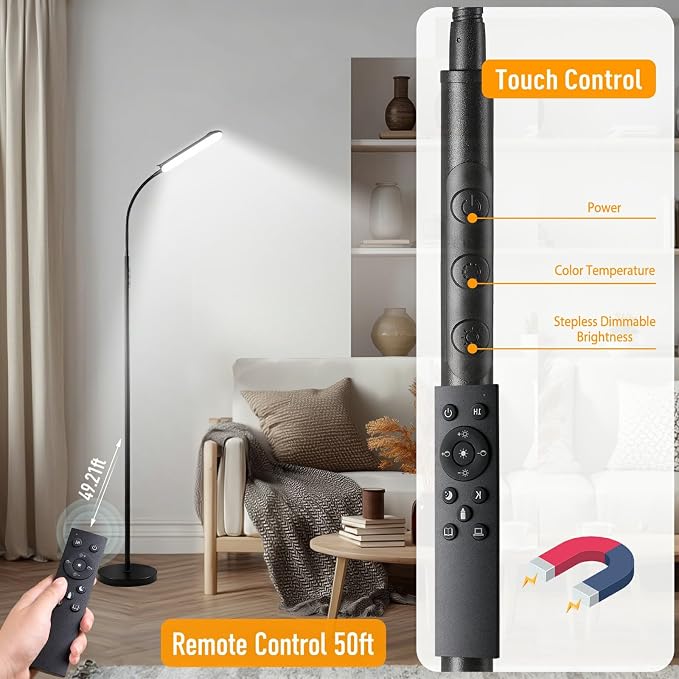 marctronic Floor Lamp, 18W 1800LM Super Bright LED Floor Lamp - Image 7