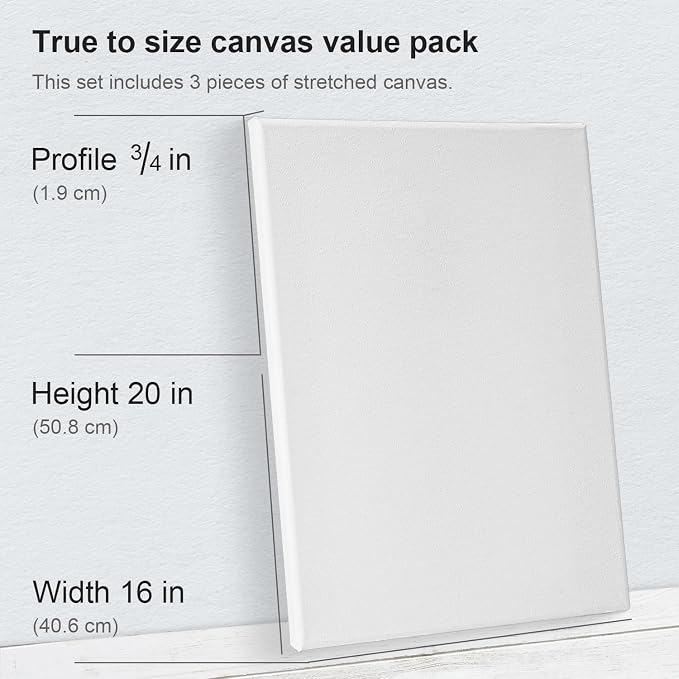 PHOENIX Professional Stretched Watercolor Canvas - Image 2