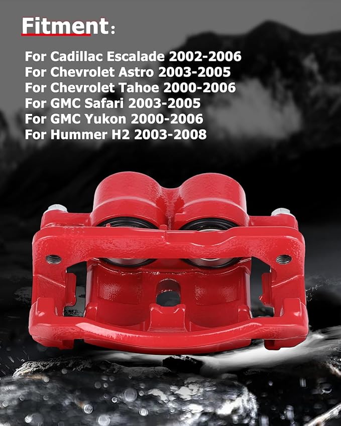 cciyu Front Right Brake Caliper Assembly w/Bracket 18-B4728 For Cadillac 2002-2006,For Chevy 1999-2013,For GMC 1999-2013,For Hummer 2003-2009